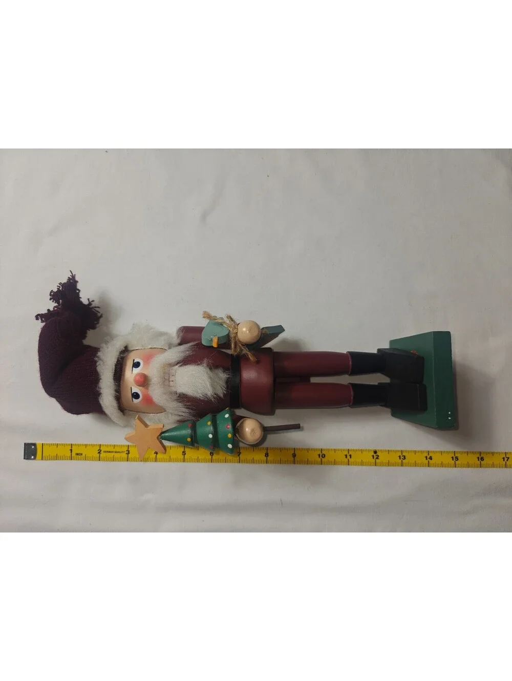 Vintage Nutcracker Santas Workbench Wooden Decorative Figurine